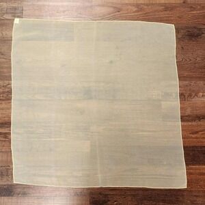Vintage 1970s Sheer Yellow Scarf
